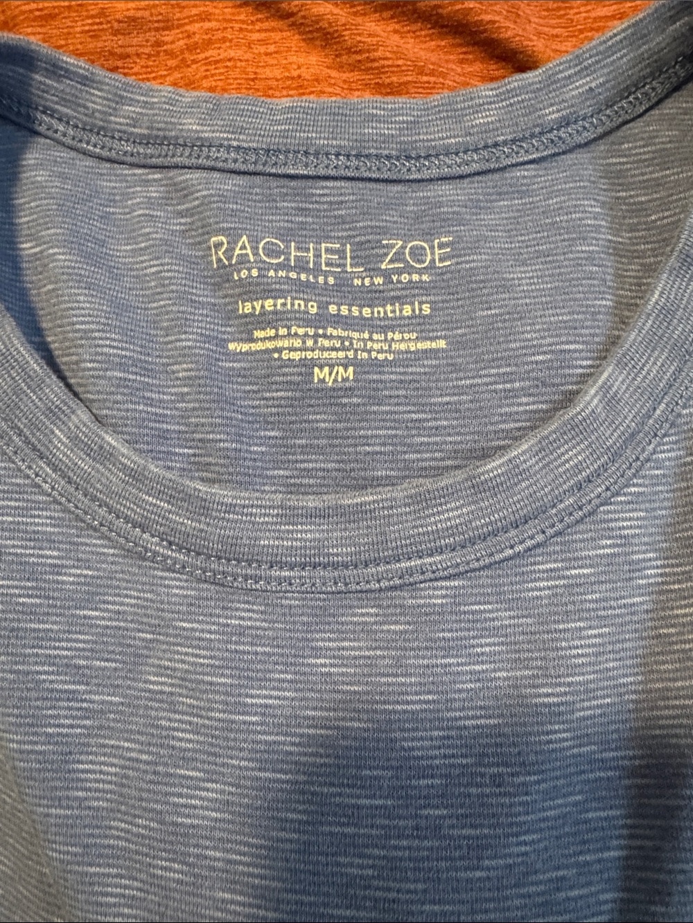 Blue Women's Sleeveless Tank Top - Picture 3 of 3